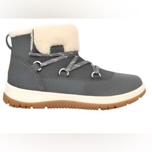 UGG Lakesider Heritage Lace Ankle Winter Boots, NWT, Gray, US 10, Euro 41